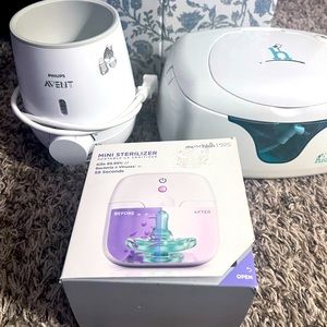 Baby Bottle Warmer, Wipe Warmer and Mini Sterilization UV Light